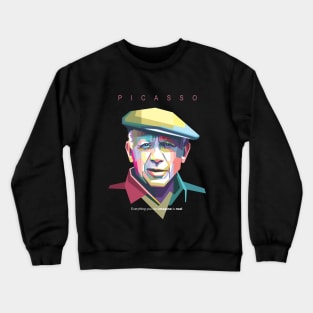 Pablo Picasso in WPAP Crewneck Sweatshirt